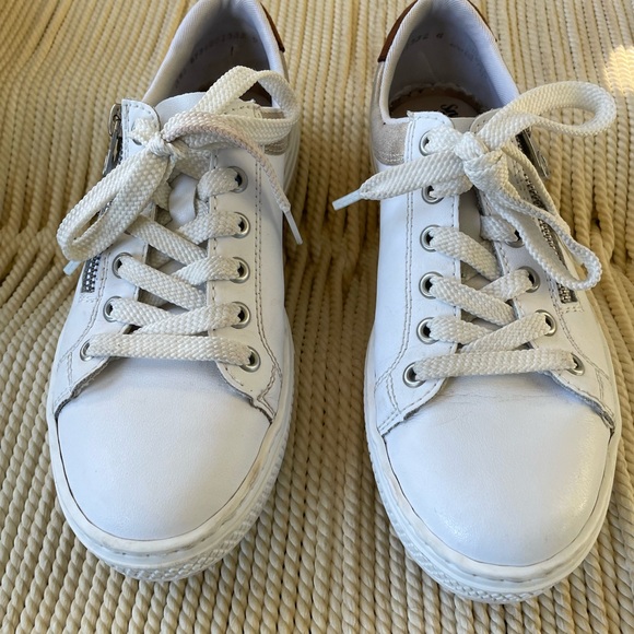 Rieker White and Tan Casual Athletic Shoes - Picture 3 of 7
